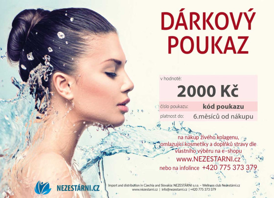 Dárkový poukaz NEZESTARNI.CZ - 2000 Kč